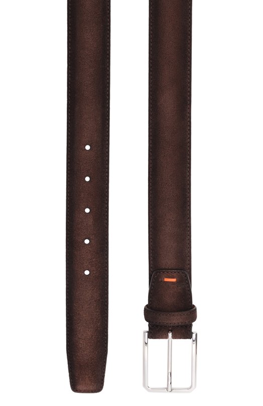 Замшевый ремень Santoni CM35VC003B91EACD Коричневый  CM35VC003B91EACD Фото 3