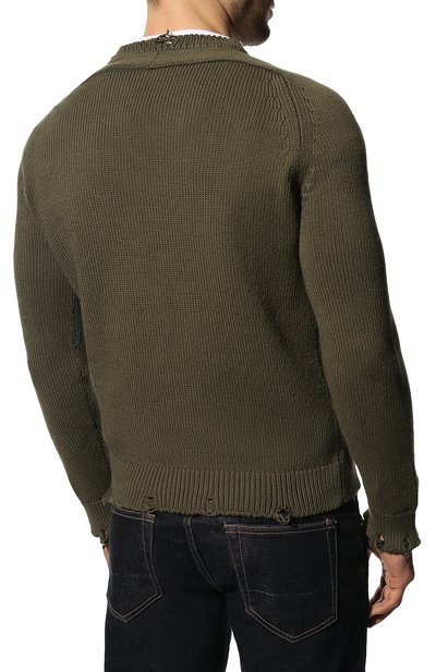 Хлопковый свитер SAINT LAURENT, арт. 604798/YAL02, фото 4