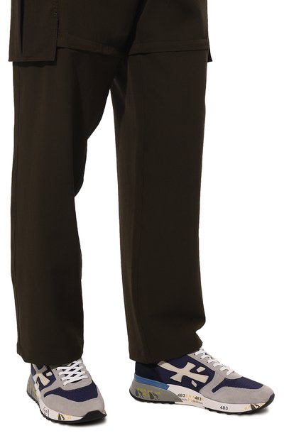 Комбинированные кроссовки PREMIATA синего цвета по цене 32100 руб., арт. MICK/VAR6165, фото 3 Комбинированные кроссовки PREMIATA, арт. MICK/VAR6165, фото 3