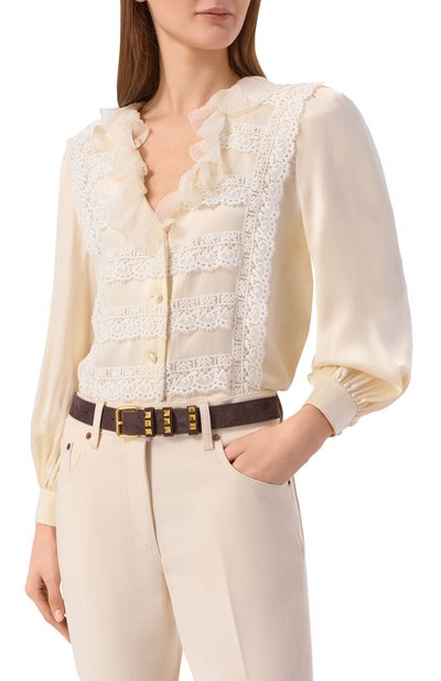 Женский замшевый ремень VALENTINO, арт. 8W2T0SV3/SWU