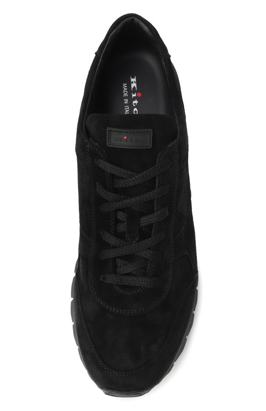 Замшевые кроссовки Kiton USSA114N0010815 Чёрный  USSA114N0010815 Фото 6