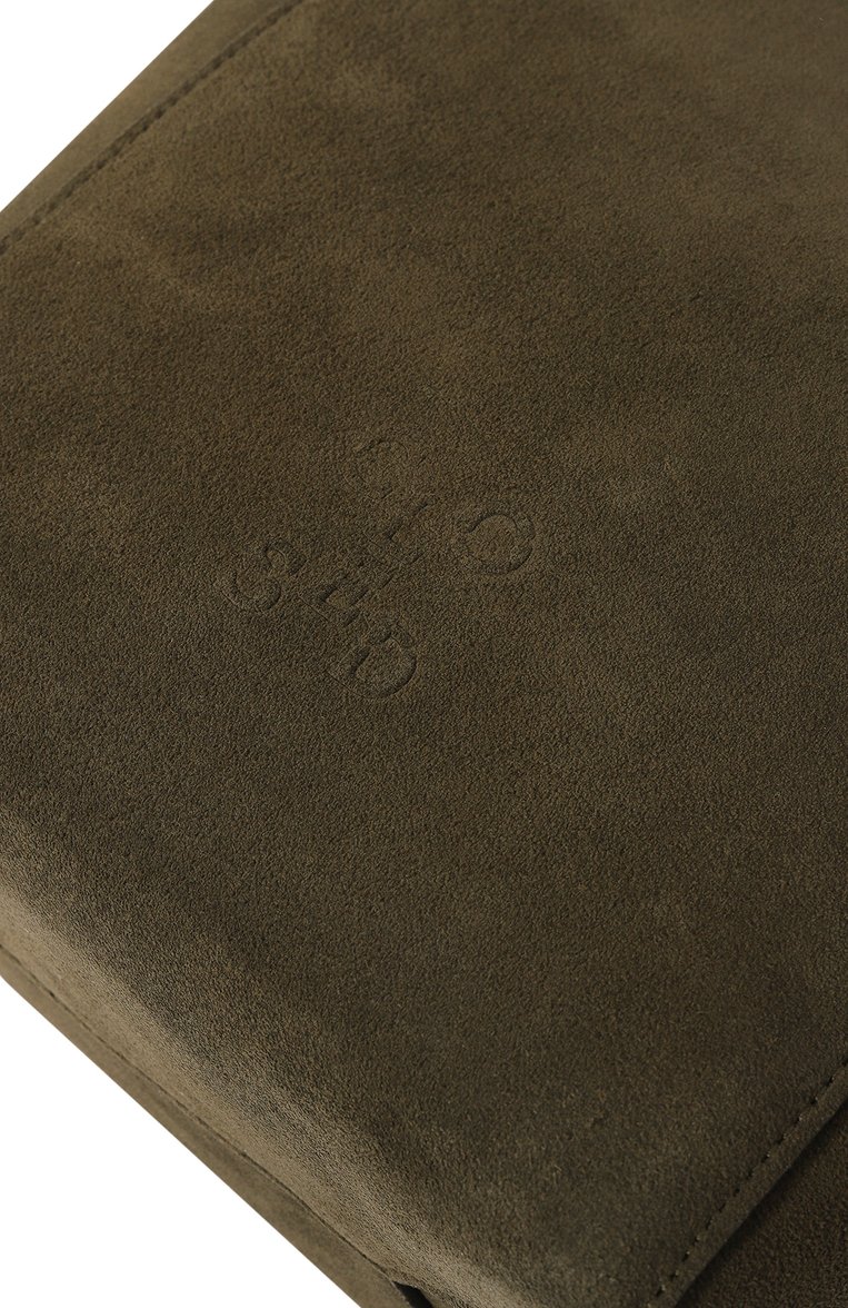 Женская сумка CLOSED хаки цвета, арт. C90325-85J-22 | Фото 3 (Размер: medium; Материал: Натуральная кожа; Материал сплава: Проставлено; Драгоценные камни: Проставлено)