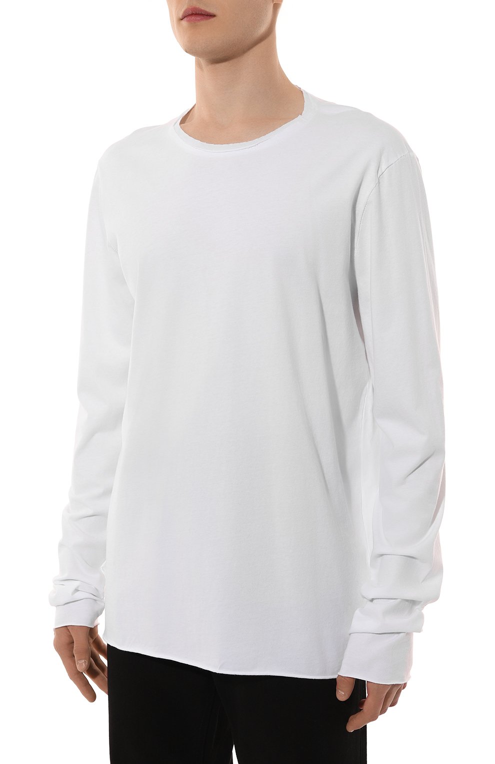Хлопковый лонгслив HANNES ROETHER белого цвета по цене 18400 руб., арт. D36J.242.213/111227, фото 3 Хлопковый лонгслив HANNES ROETHER, арт. D36J.242.213/111227, фото 3