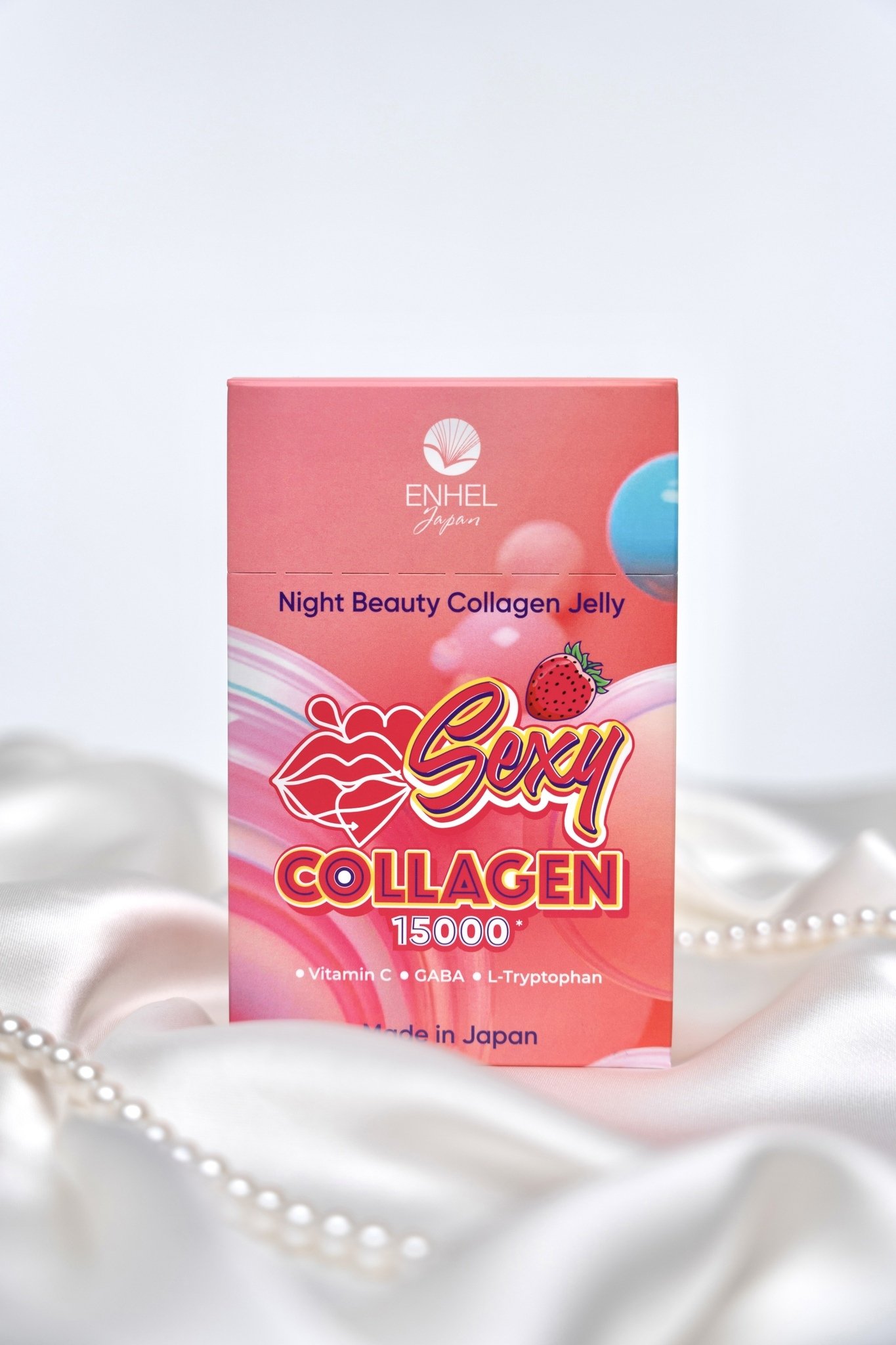 Желе для ночной красоты со вкусом клубники night beauty jelly (15шт.) ENHEL BEAUTY бесцветного цвета по цене 25000 руб., арт. 4589449701748, фото 2 Желе для ночной красоты со вкусом клубники night beauty jelly (15шт.) ENHEL BEAUTY, арт. 4589449701748, фото 2