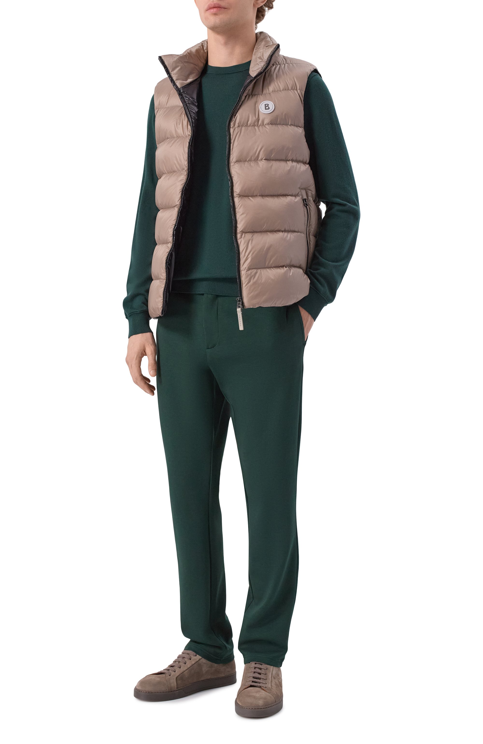 Шерстяной джемпер BOGNER темно-зеленого цвета по цене 23700 руб., арт. 88509785, фото 2 Шерстяной джемпер BOGNER, арт. 88509785, фото 2