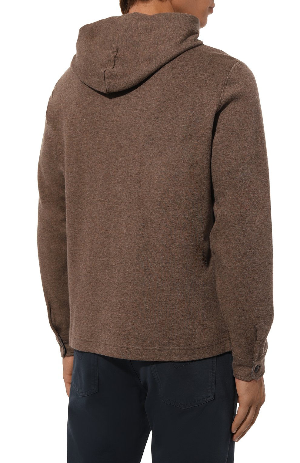 Худи из хлопка и кашемира CAPOBIANCO, арт. 17M433.LB00., фото 4