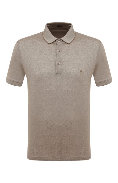 Поло из хлопка и шелка CAPOBIANCO, арт. 12M613.S000., фото 1