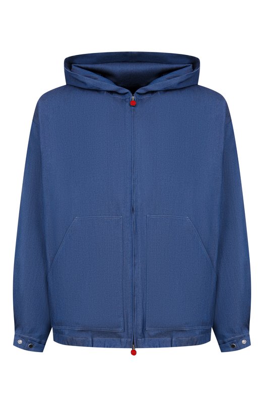 Хлопковая куртка Kiton UMC015H0922702 Синий UMC015H0922702