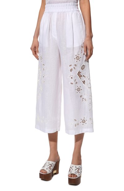 Льняные кюлоты DOLCE & GABBANA, арт. FTCC7Z/GDAFU, фото 3