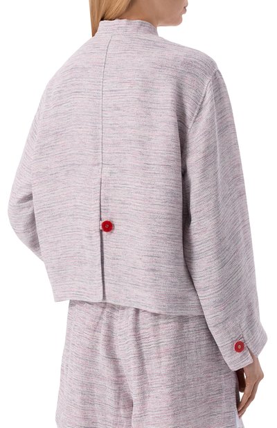 Жакет из вискозы и шелка GIORGIO ARMANI разноцветного цвета по цене 329000 руб., арт. GW002960/TE20207, фото 4 Жакет из вискозы и шелка GIORGIO ARMANI, арт. GW002960/TE20207, фото 4