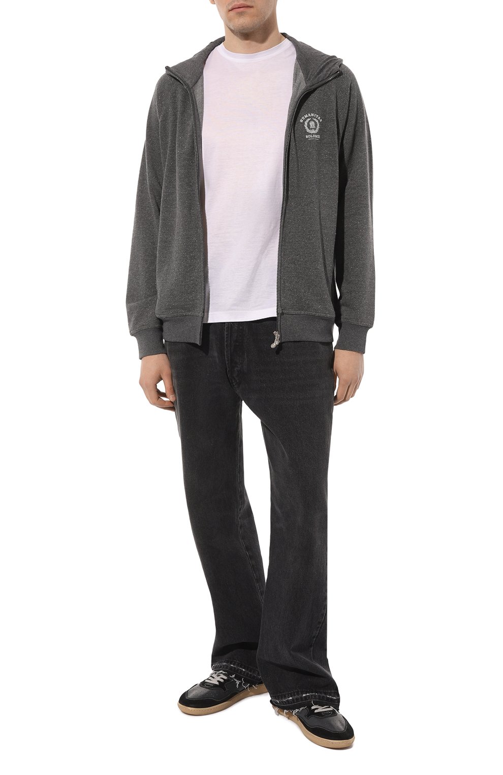 Толстовка из хлопка и шелка BRUNELLO CUCINELLI, арт. MTU22B2224, фото 2