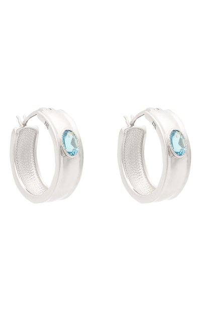 Серьги с голубым топазом MOONKA, арт. an-er-tpz, фото 3