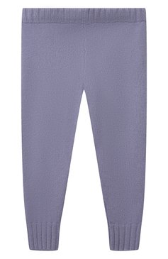 Детские кашемировые брюки GIORGETTI CASHMERE серого цвета, арт. MB1809/N0 C0STE/2A-6A | Фото 2 (Материал внешний: Кашемир, Шерсть; Девочки Кросс-КТ: Брюки-одежда; Нос: Не проставлено; Ростовка одежда: 4 года | 104 см)