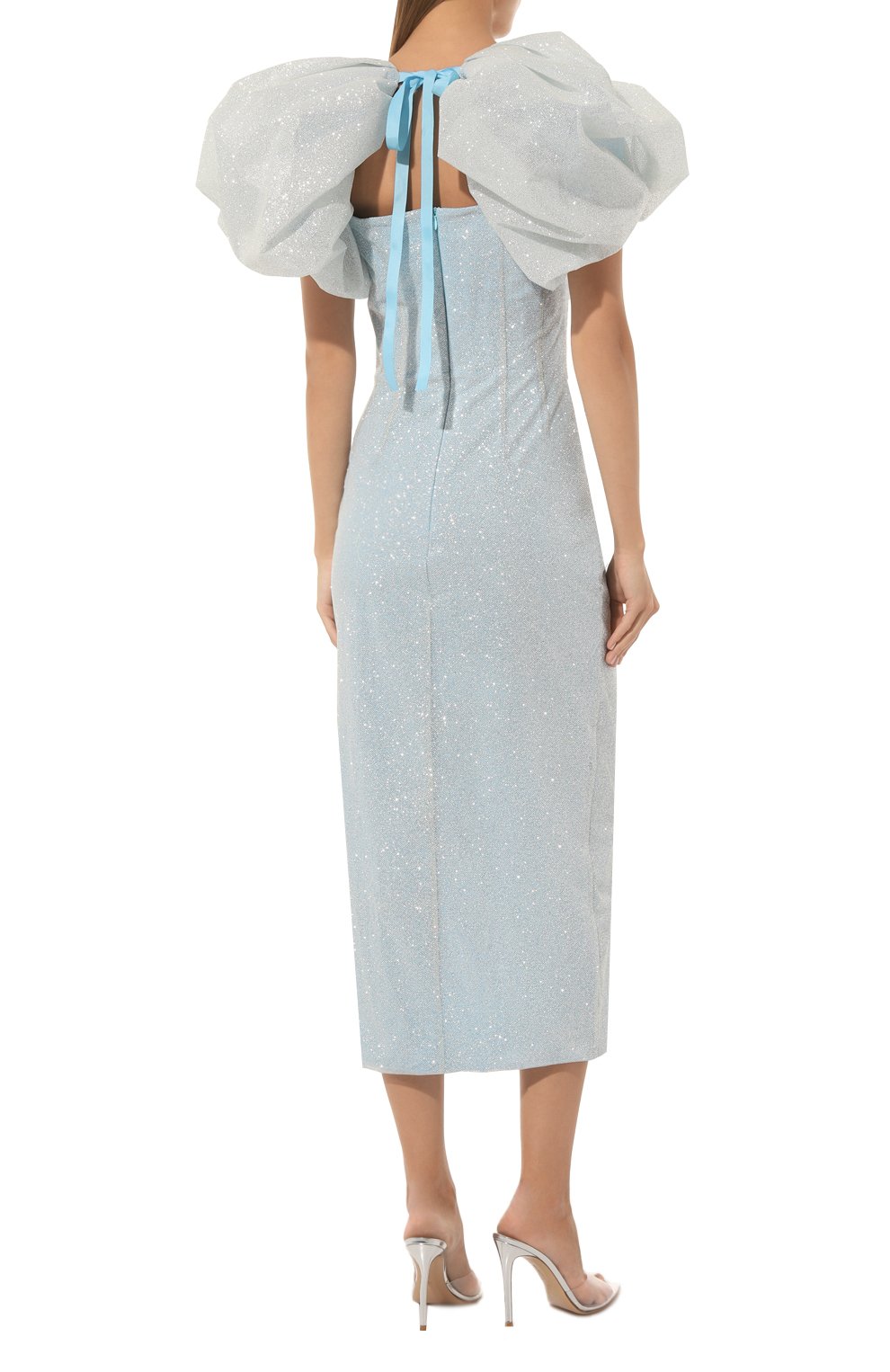 Платье SASHA KIM голубого цвета по цене 49000 руб., арт. УТ-00001160, фото 4 Платье SASHA KIM, арт. УТ-00001160, фото 4