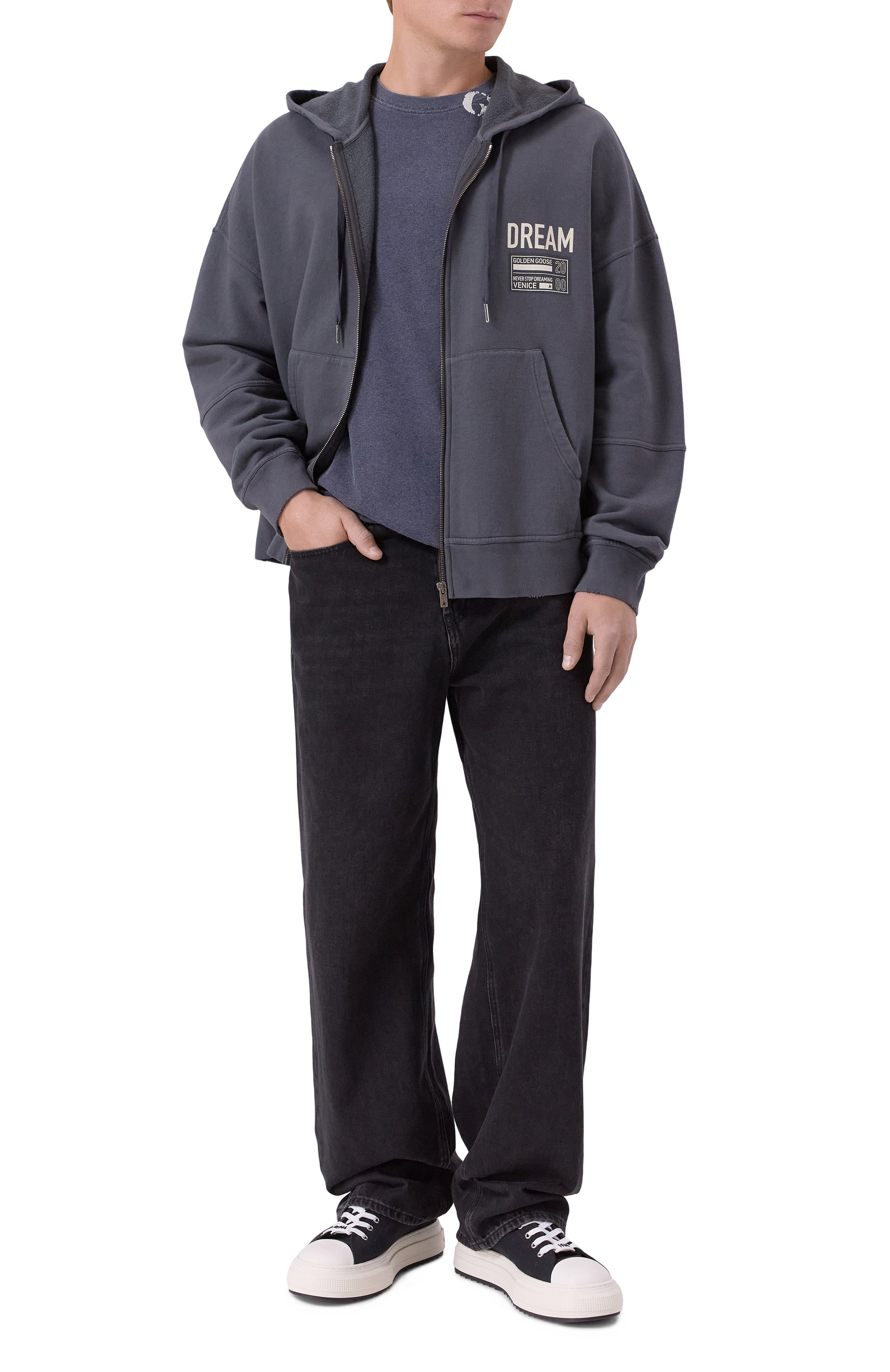 Хлопковая футболка GOLDEN GOOSE DELUXE BRAND, арт. GMP01220.P002136, фото 2