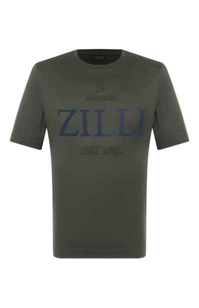 Мужская хлопковая футболка ZILLI, арт. TSR02AM0100VEST00