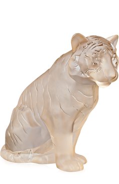 Скульптура tiger LALIQUE бежевого цвета, арт. 10550000 | Фото 1 (Материал внутренний: Не назначено; Региональные ограничения белый список (Axapta Mercury): Не проставлено; Нос: Не проставлено; Статус проверки: Проверена категория; Ограничения доставки: fragile-2)