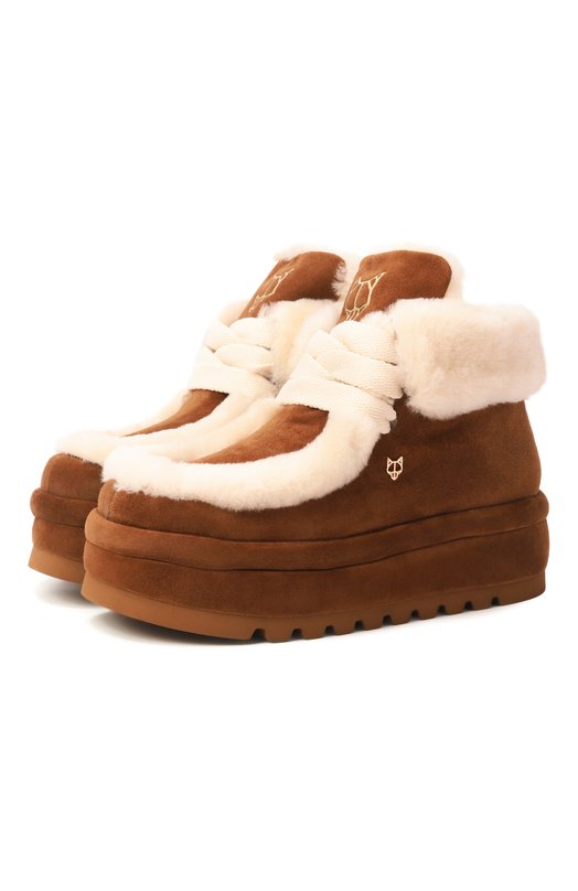 Замшевые ботинки Bambi Naked Wolfe BAMBI/FFSUE Коричневый BAMBI/FFSUE