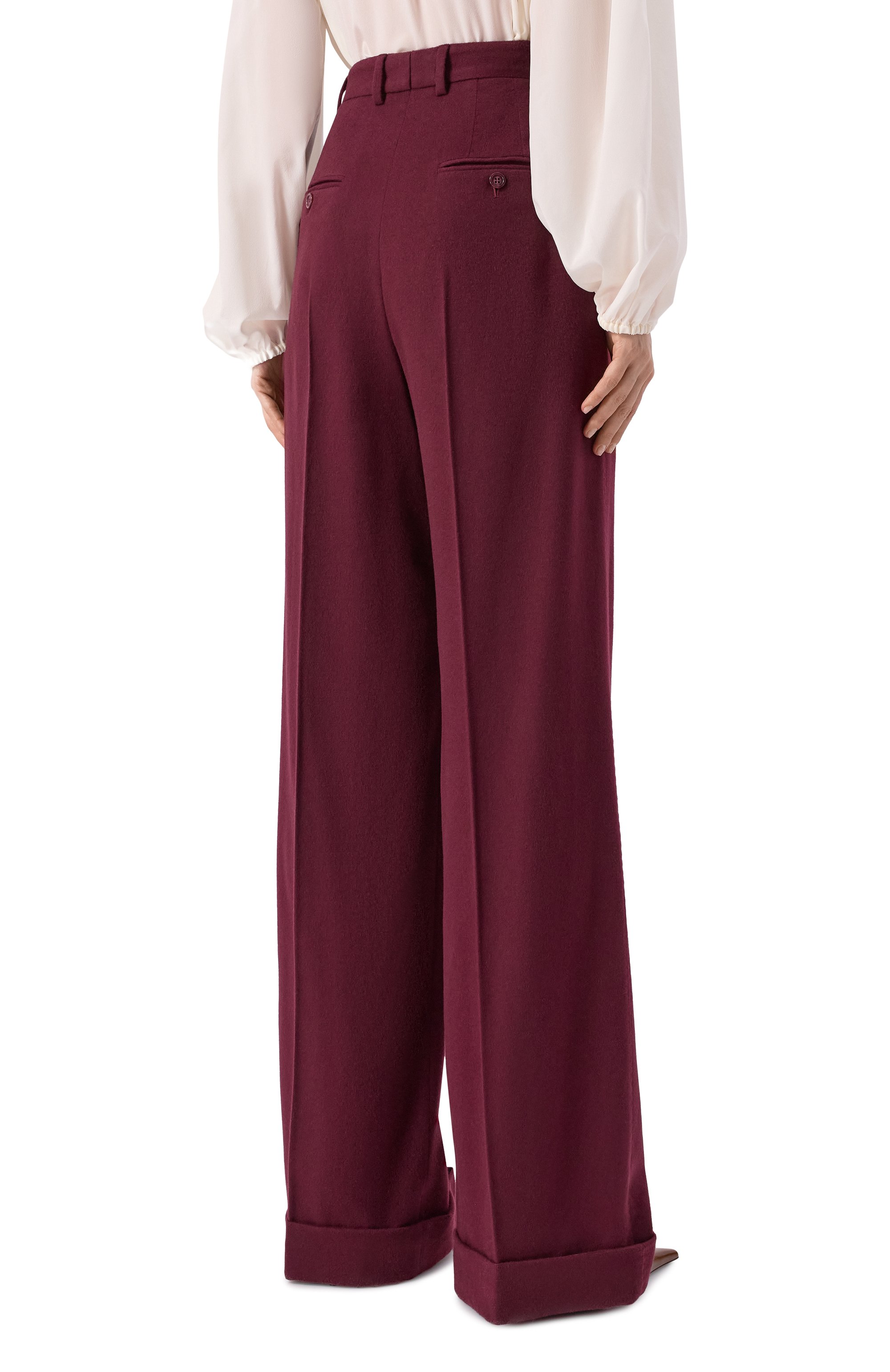 Кашемировые брюки DOLCE & GABBANA, арт. FTBMPT/FU29R, фото 4