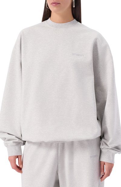 Хлопковый свитшот VETEMENTS, арт. UH76CW100G, фото 3