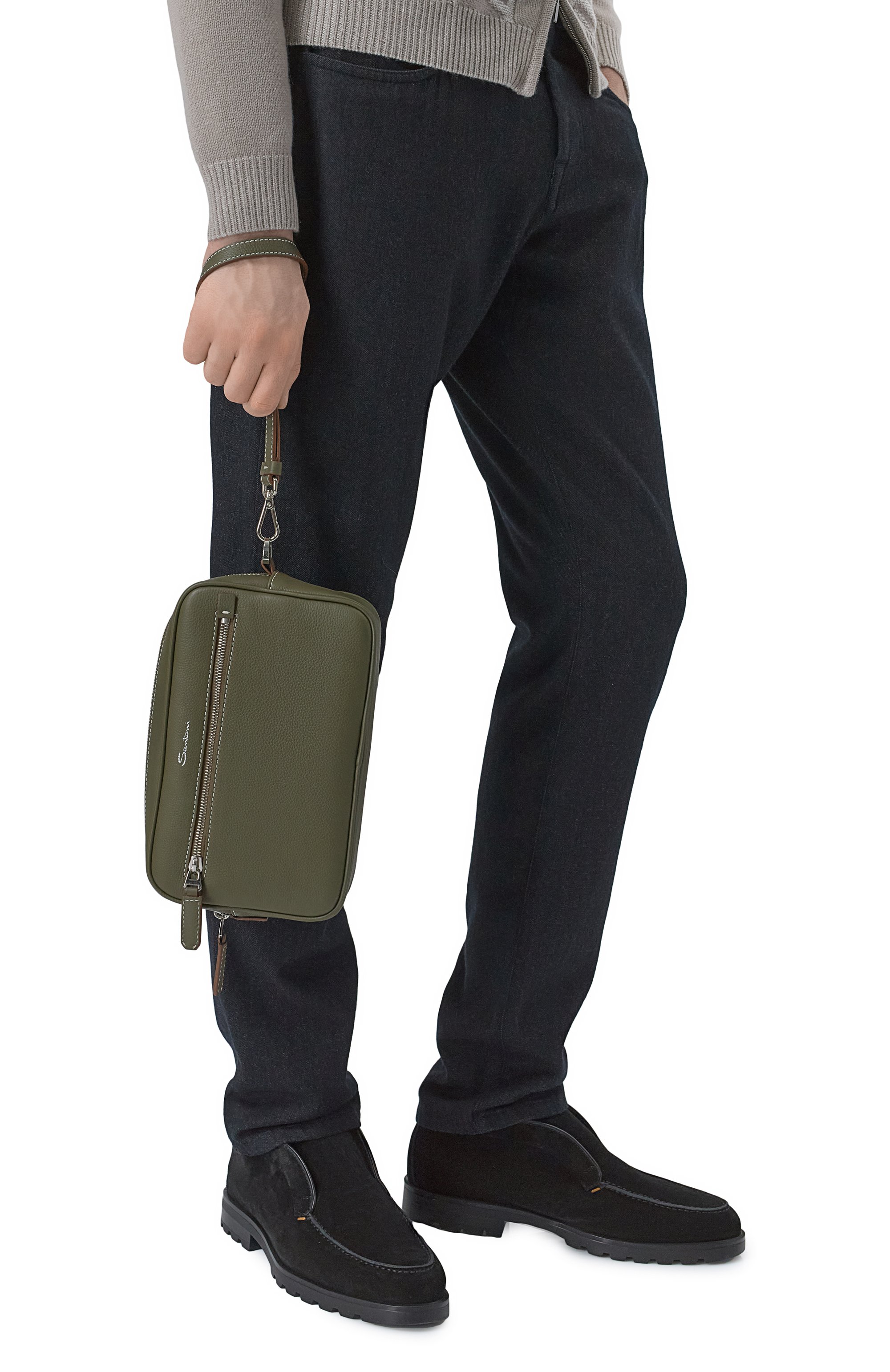 Борсетка SANTONI, арт. UFPGA2565F0-ASIW, фото 2