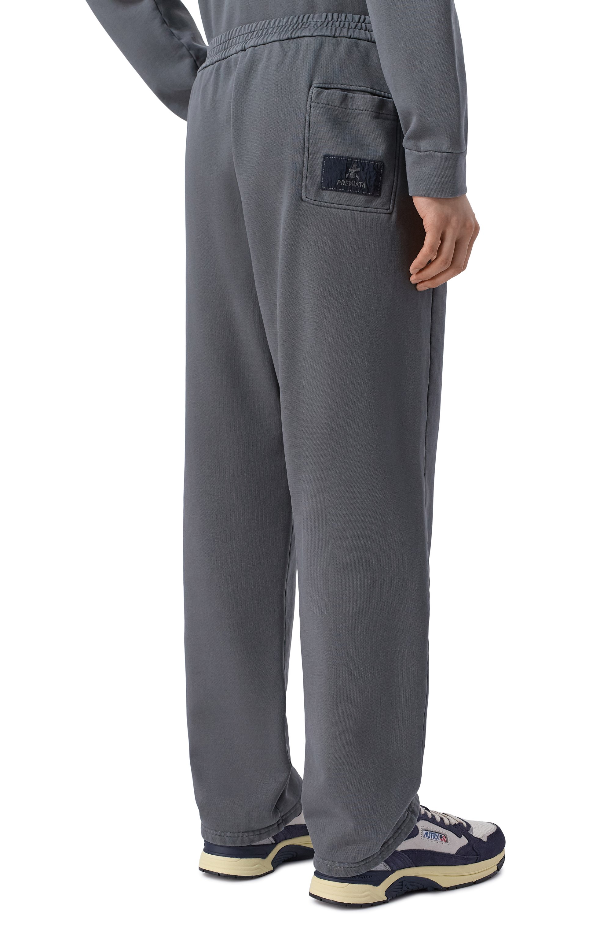 Хлопковые брюки PREMIATA темно-серого цвета по цене 37100 руб., арт. PA1035F0, фото 4 Хлопковые брюки PREMIATA, арт. PA1035F0, фото 4