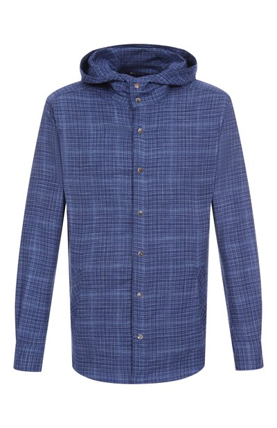 Мужская рубашка из шерсти и шелка KITON, арт. UMCMARK0617E14