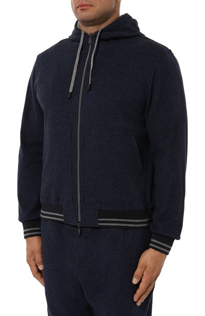 Толстовка из хлопка и шерсти CAPOBIANCO, арт. 17M409.FS00./60, фото 3