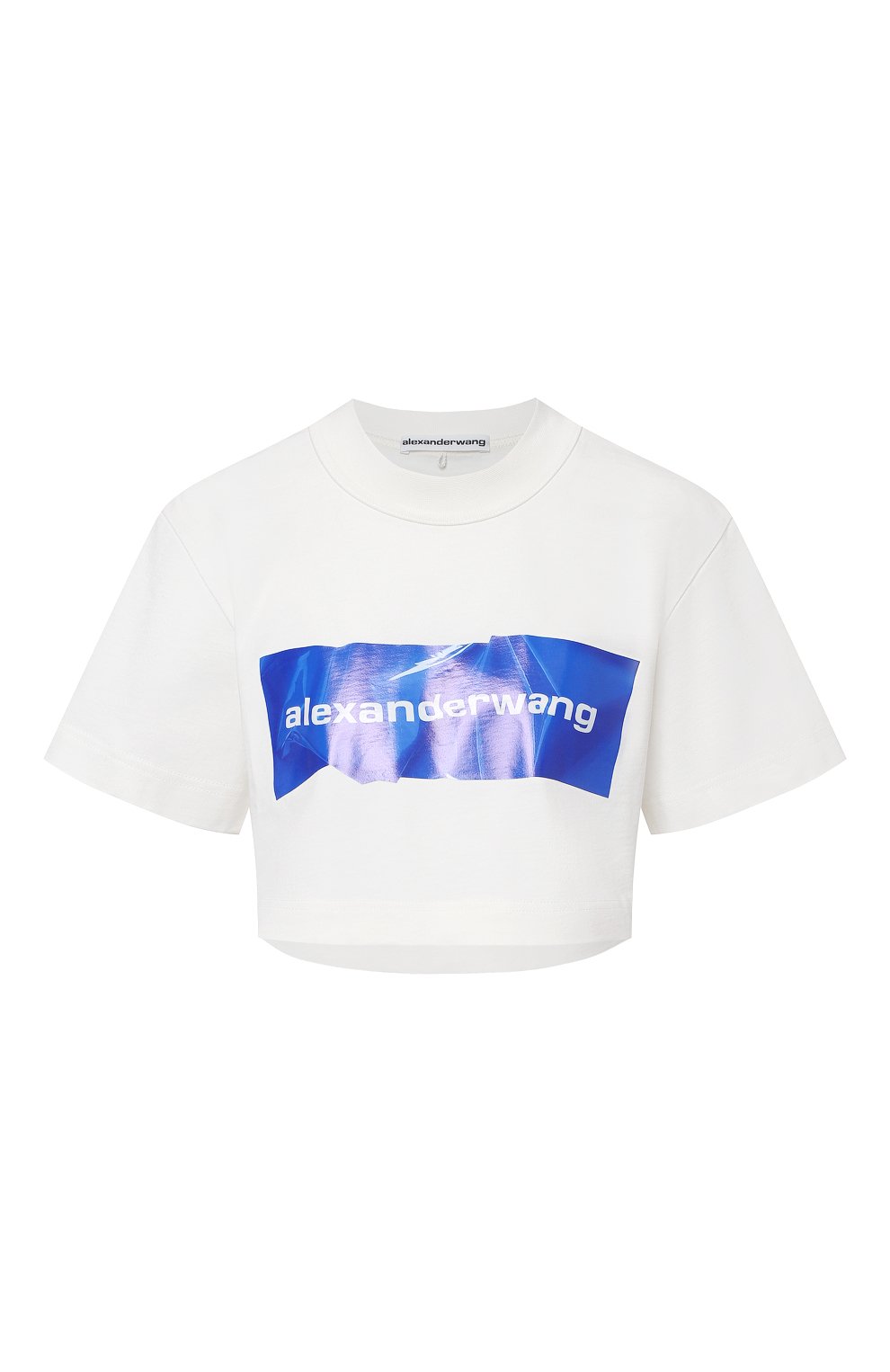 Хлопковая футболка ALEXANDER WANG белого цвета по цене 19950 руб., арт. 1CC2211002, фото 1 Хлопковая футболка ALEXANDER WANG, арт. 1CC2211002, фото 1