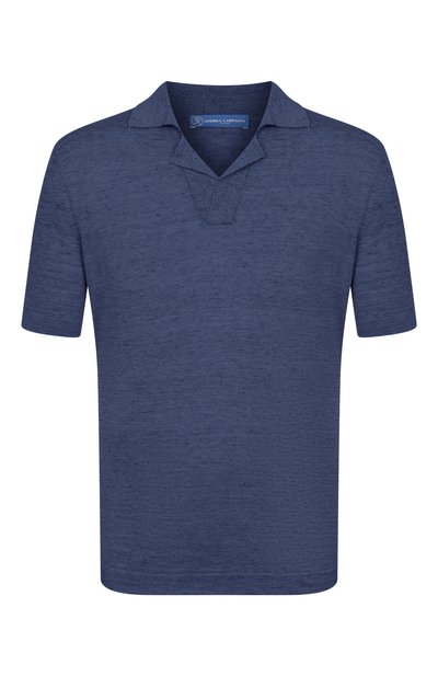 Мужская поло изо льна и шелка ANDREA CAMPAGNA, арт. M5426-8087