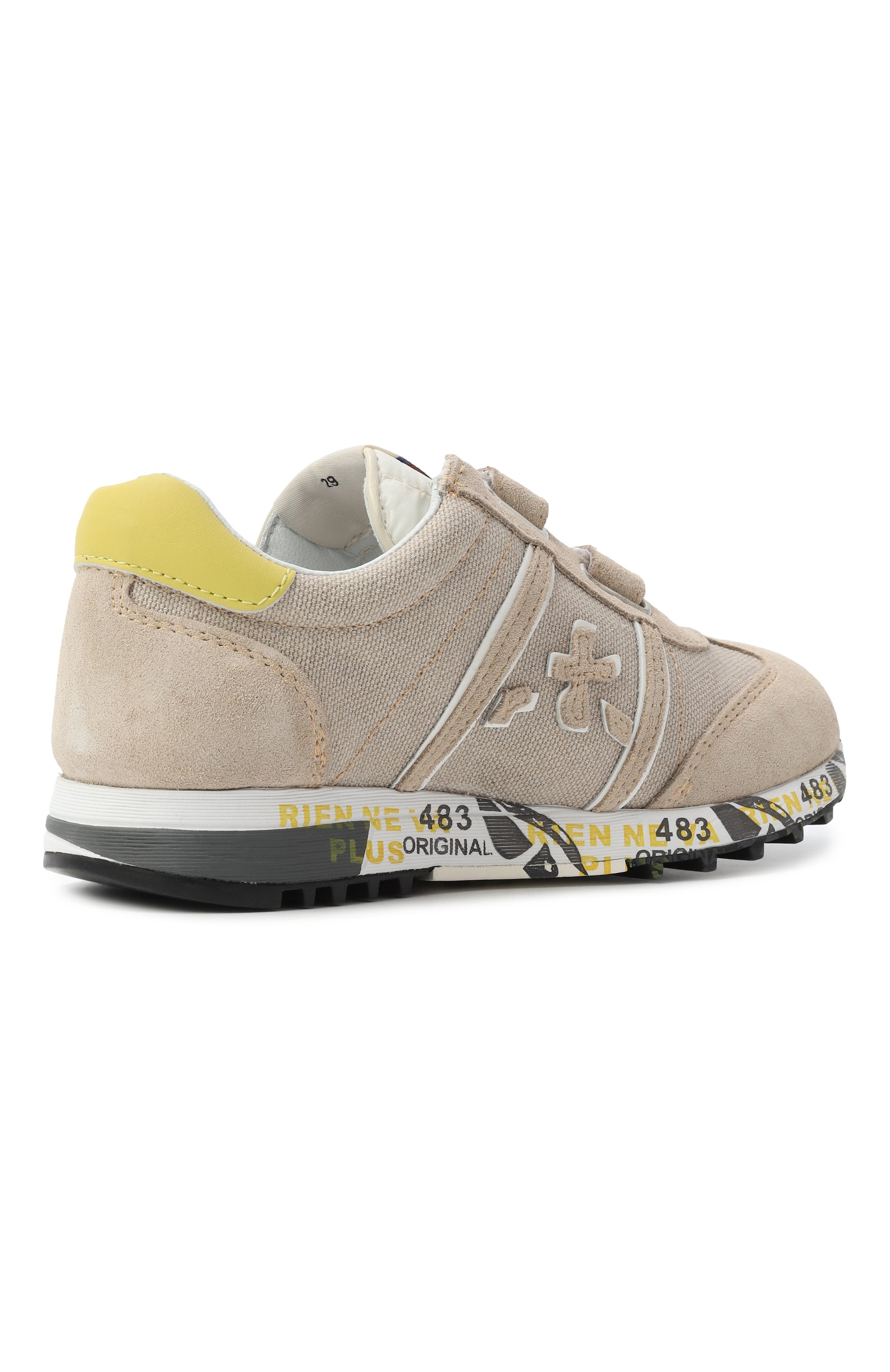 Комбинированные кроссовки lucy PREMIATA WILL BE светло-бежевого цвета по цене 27400 руб., арт. 23021945/LUCY V/27-35, фото 3 Комбинированные кроссовки lucy PREMIATA WILL BE, арт. 23021945/LUCY V/27-35, фото 3