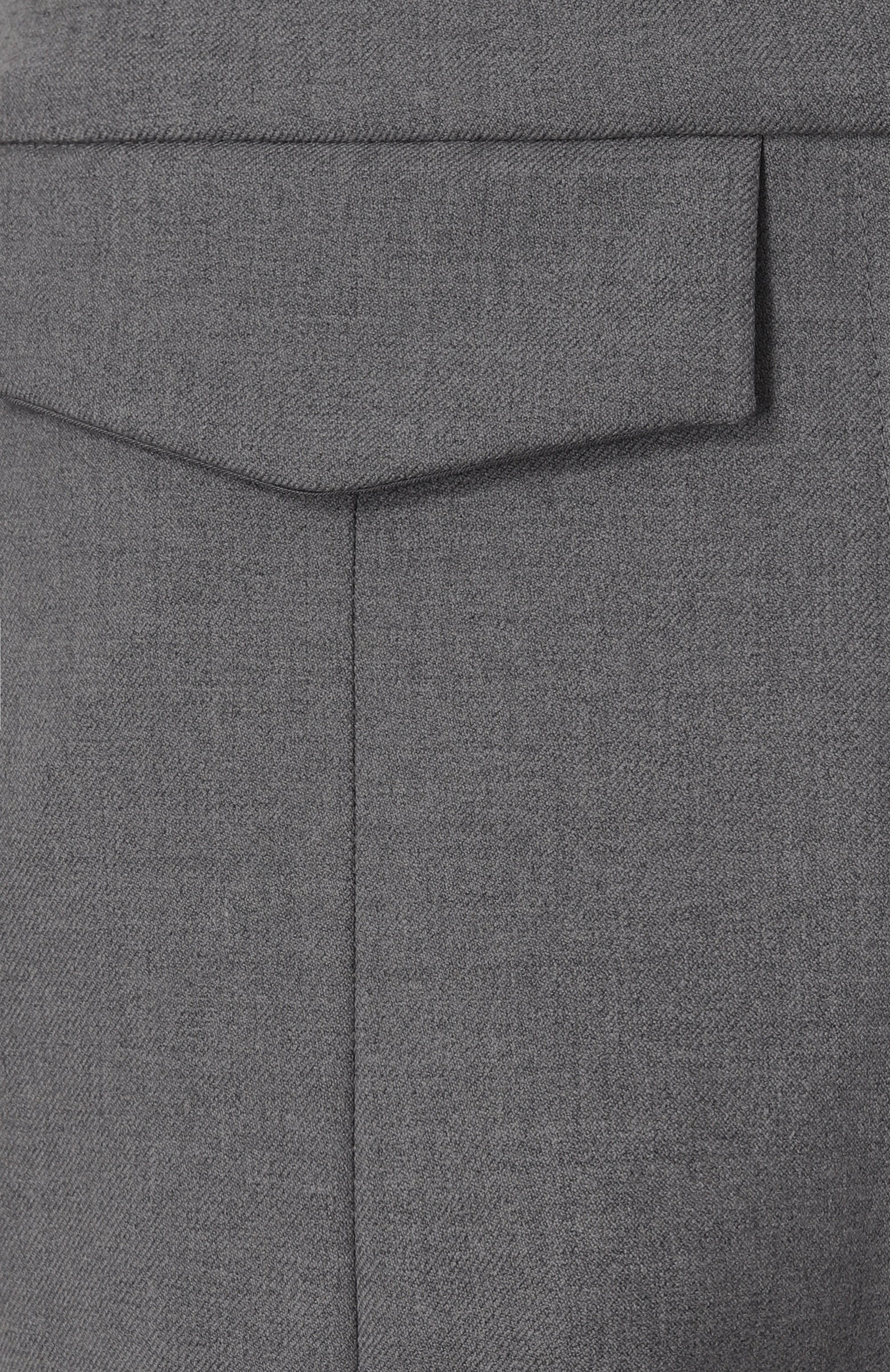 Шерстяные брюки DAVID KOMA серого цвета по цене 145500 руб., арт. PF24DK29TR, фото 5 Шерстяные брюки DAVID KOMA, арт. PF24DK29TR, фото 5