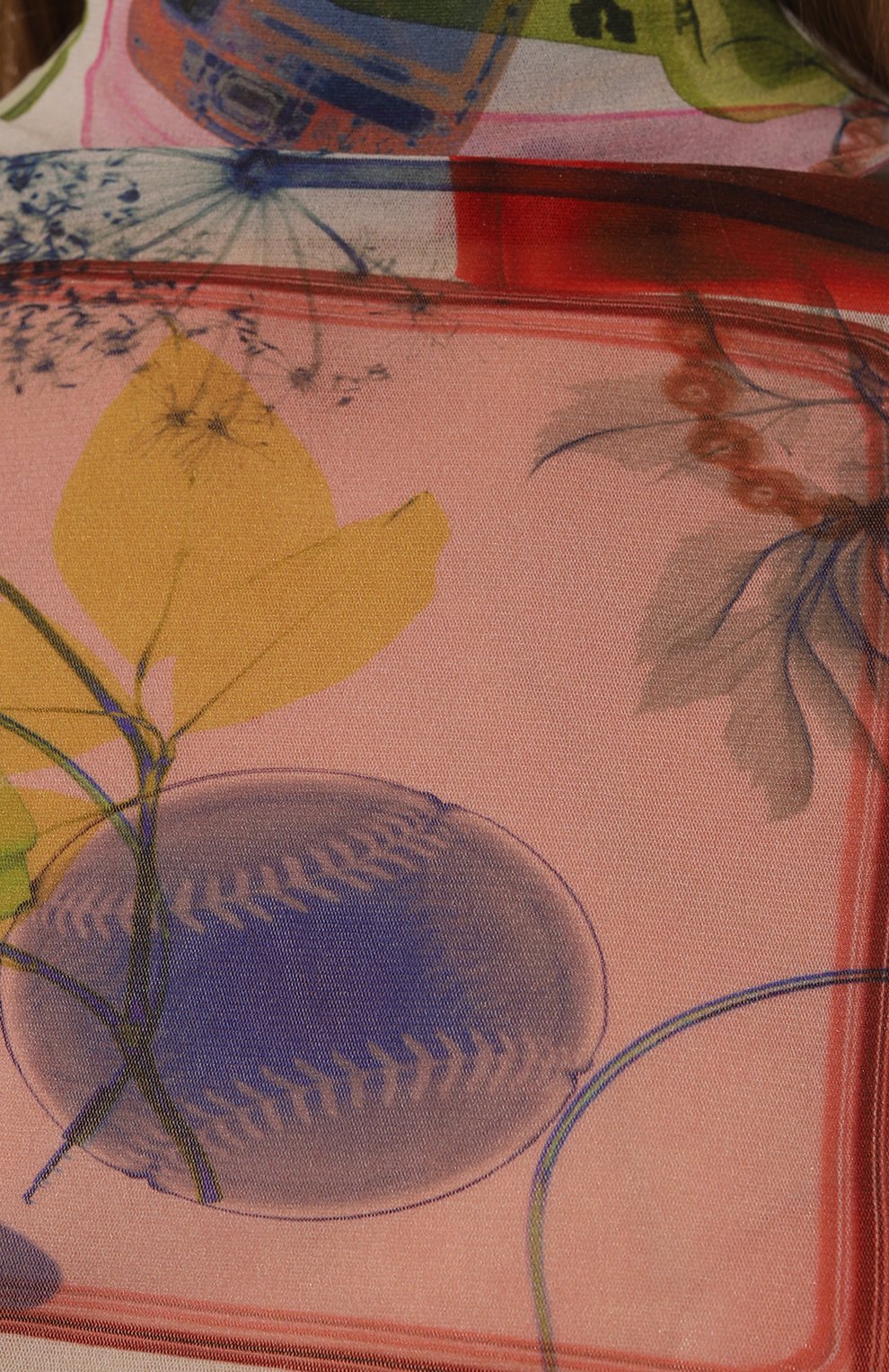 Платье OFF-WHITE разноцветного цвета по цене 77350 руб., арт. 0WDB522S24FAB002, фото 5 Платье OFF-WHITE, арт. 0WDB522S24FAB002, фото 5