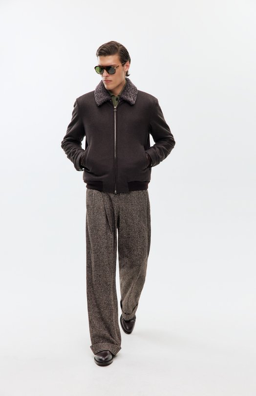 Кашемировая рубашка Kiton UMK077904 Хаки  UMK077904 Фото 6