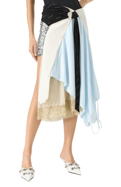 Комбинированная юбка BALENCIAGA, арт. 808776/TMV27, фото 3