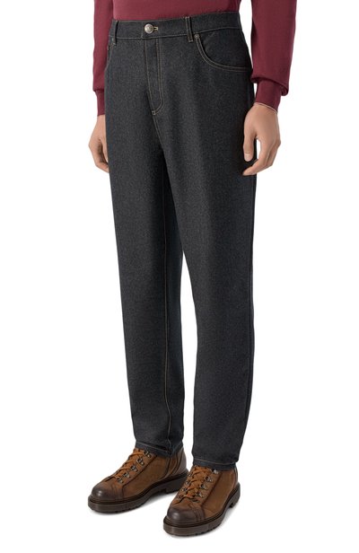 Шерстяные брюки BRUNELLO CUCINELLI, арт. M038PF1012, фото 3
