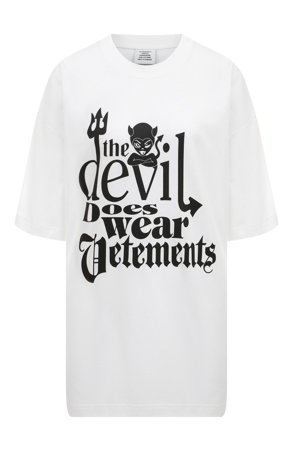 Хлопковая футболка VETEMENTS, арт. UE52TR180W 1611/W, фото 1