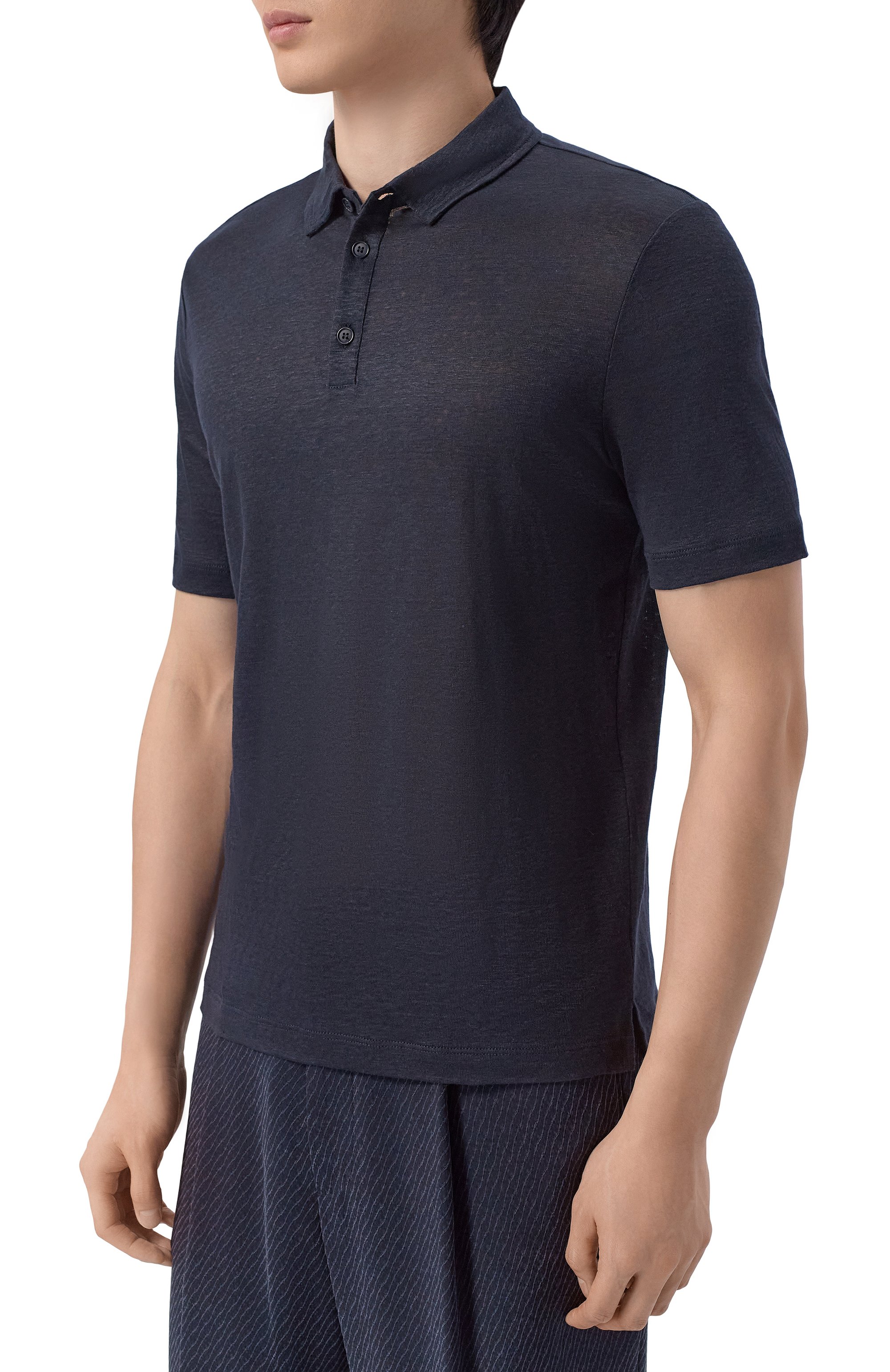 Льняное поло GIORGIO ARMANI, арт. 3RSF80/SJJMZ, фото 3