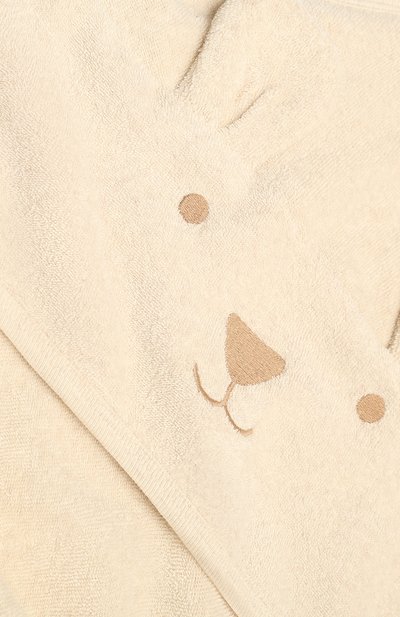 Хлопковое полотенце с капюшоном BABYBU бежевого цвета по цене 6900 руб., арт. PH2007NS, фото 2 Хлопковое полотенце с капюшоном BABYBU, арт. PH2007NS, фото 2