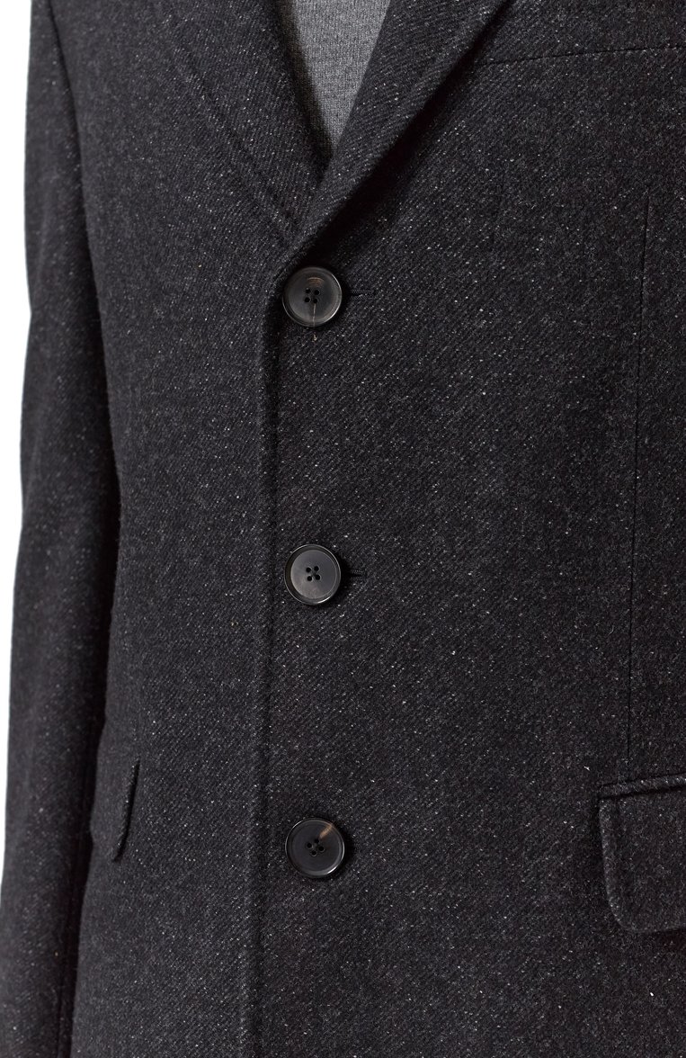 Мужской пальто из шерсти и шелка ZEGNA темно-серого цвета, арт. 4GJ3G0/897700A8 | Фото 5 (Материал сплава: Проставлено; Материал подклада: Вискоза; Драгоценные камни: Проставлено; Рукава: Длинные; Материал внешний: Шерсть; Длина (верхняя одежда): До середины бедра; 1-2-бортные: Однобортные; Стили: Кэжуэл, Классический; Мужское Кросс-КТ: пальто-верхняя одежда)