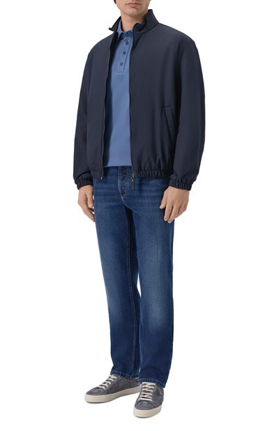 Хлопковое поло PAUL&SHARK голубого цвета по цене 45950 руб., арт. 15311732/3XL-6XL, фото 2 Хлопковое поло PAUL&SHARK, арт. 15311732/3XL-6XL, фото 2
