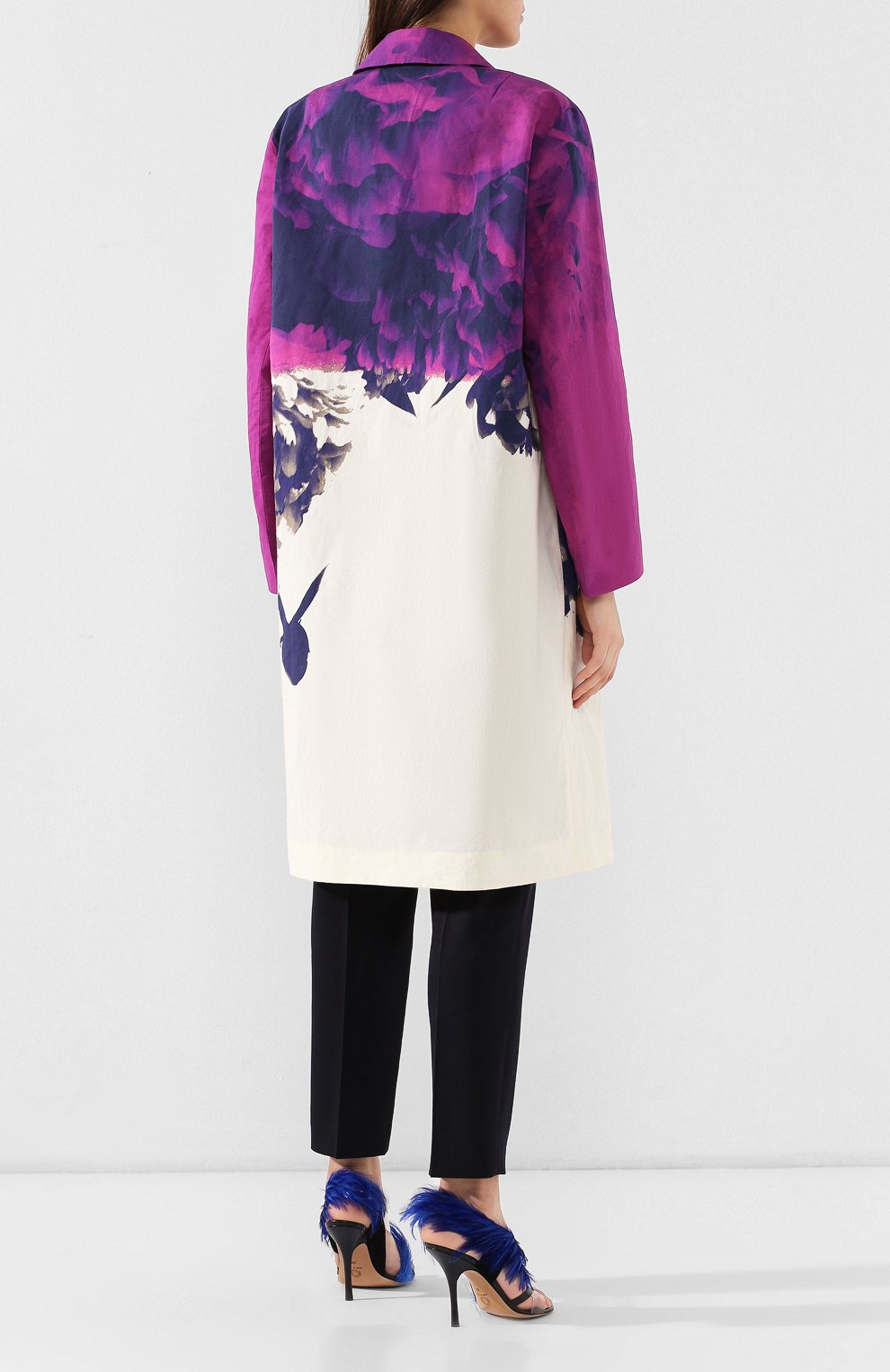 Пальто из смеси хлопка и льна DRIES VAN NOTEN, арт. 191-10204-7359, фото 4