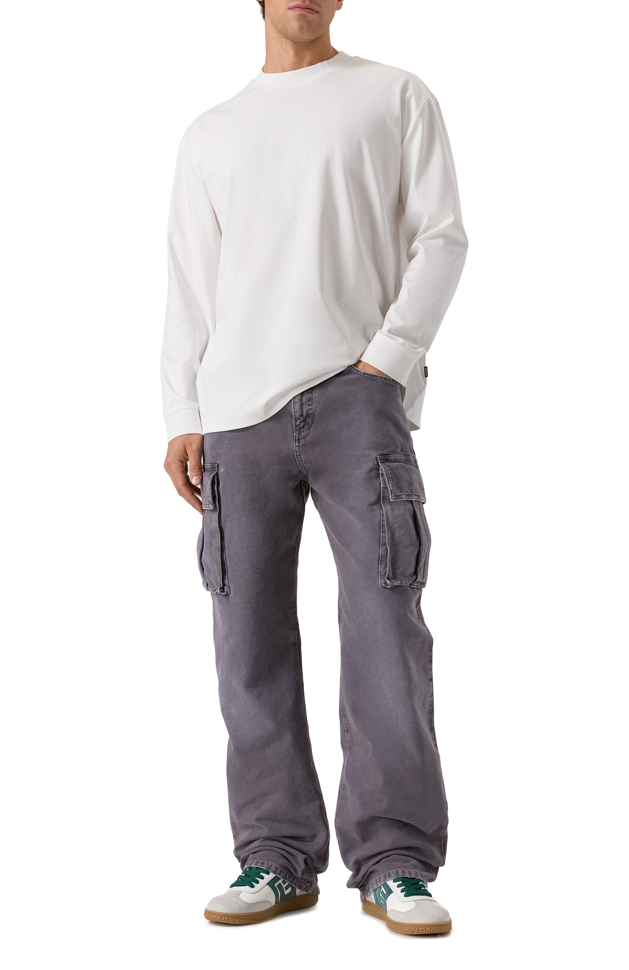 Кожаные кеды swan BALMAIN, арт. FM1VI360/LCWE, фото 2