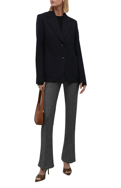 Шерстяной жакет VICTORIA BECKHAM темно-синего цвета по цене 129500 руб., арт. 1521WJK002856C, фото 2 Шерстяной жакет VICTORIA BECKHAM, арт. 1521WJK002856C, фото 2