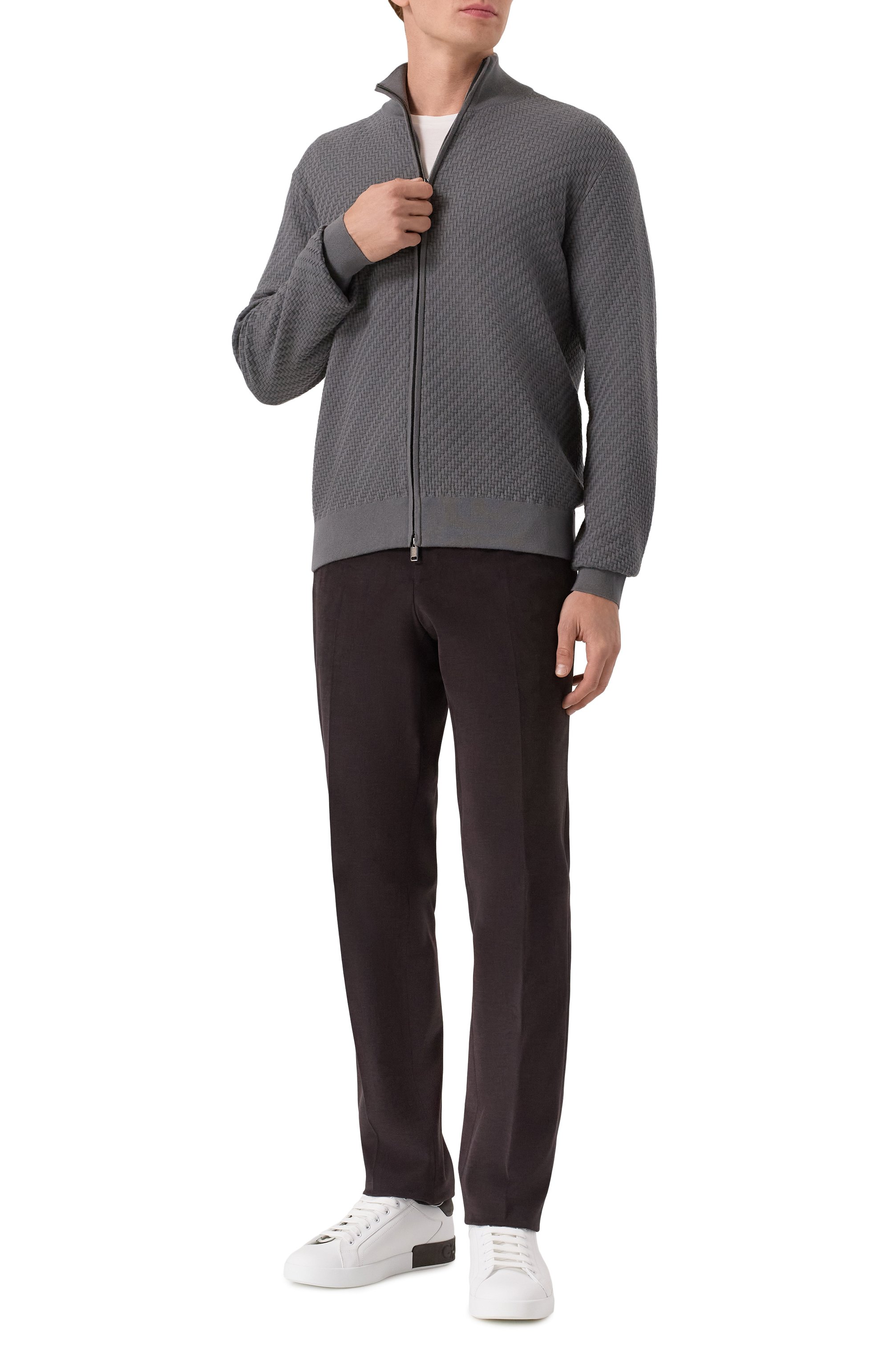 Кардиган из хлопка и шелка BRIONI, арт. UMT20L/PAK22, фото 2