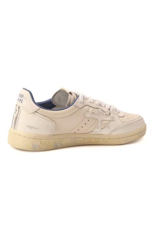 Кожаные кеды Bskt Clay Premiata BSKTCLAD/VAR 7515 Кремовый  BSKTCLAD/VAR 7515 Фото 5
