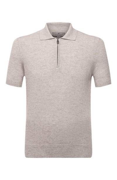 Поло из хлопка и льна CANALI, арт. C0454/MK01450, фото 1