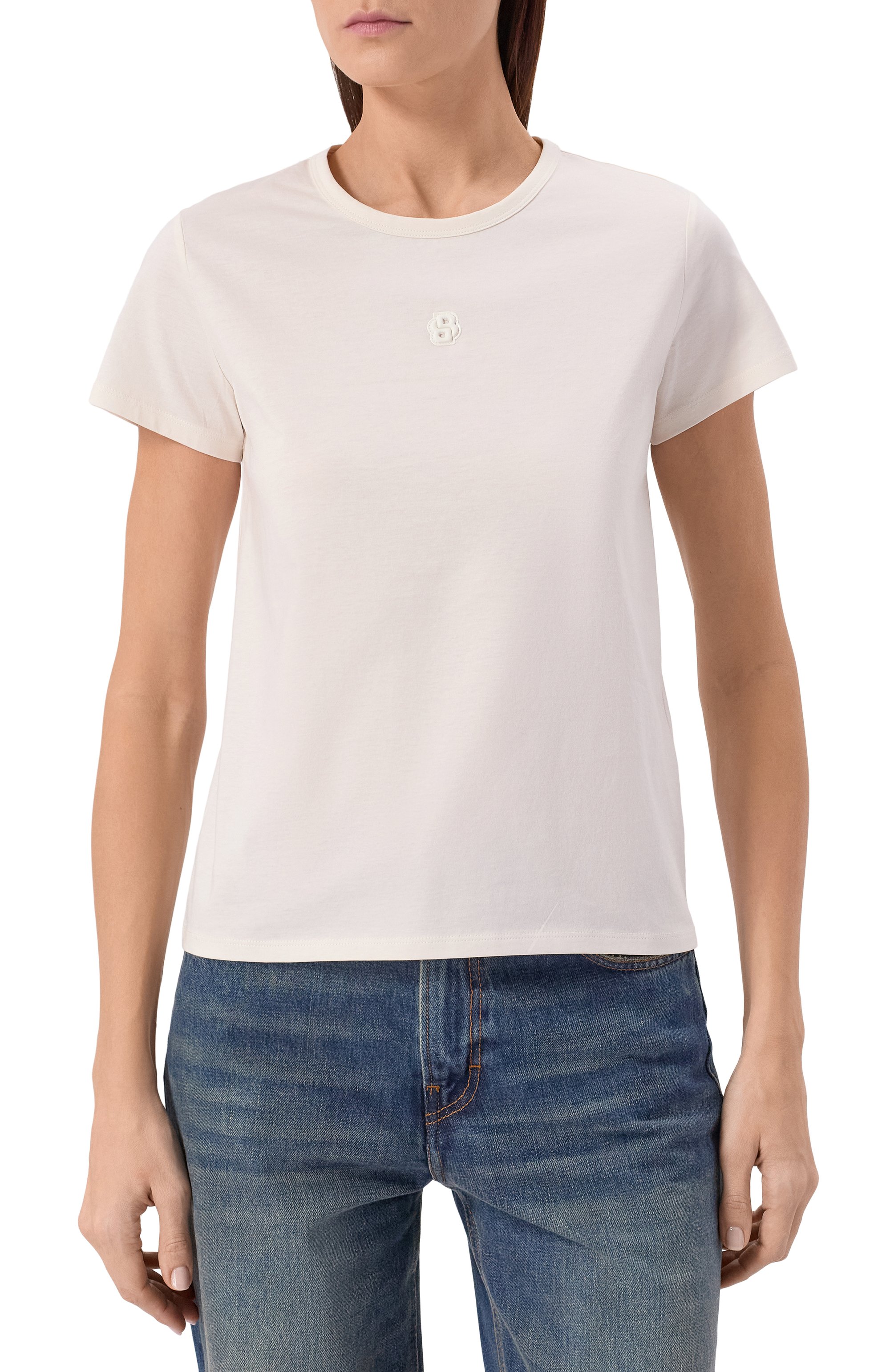 Хлопковая футболка BOSS, арт. 50563282, фото 3