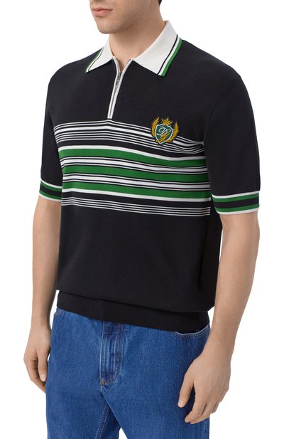 Поло из шелка и хлопка DOLCE & GABBANA, арт. GXZ92Z/JGMFH, фото 3