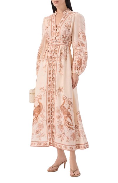 Женское льняное платье ZIMMERMANN, арт. 3501DSS262